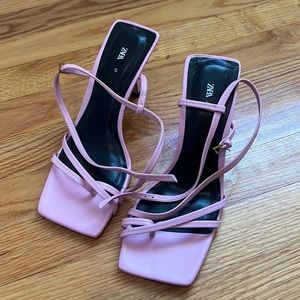 Zara Pink Heels Size 37 Never Worn